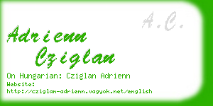 adrienn cziglan business card